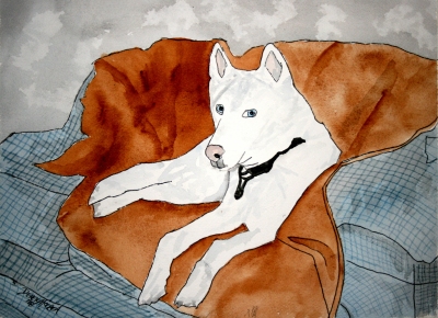 dog painting